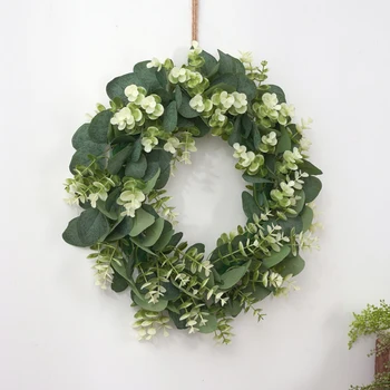 

Artificial Lysimachia Flower Wreath Home Garden Front Door Walls Window ing Fake Flower Garland for Wedding Decoration