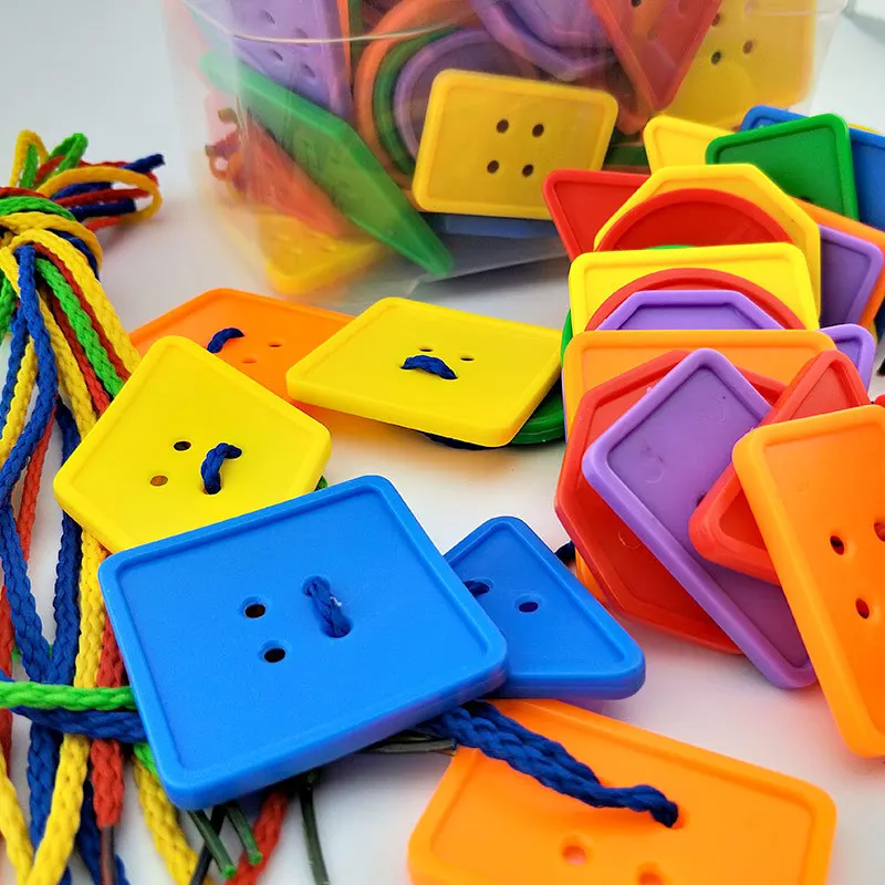 Animal Stringing Threading Beads Montessori Beads Toys Children