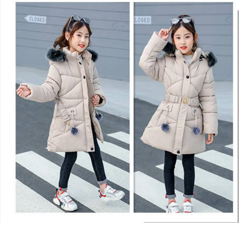 Girls Jacket Autumn Winter Jacket For Girls Coat Baby Warm Hooded Outerwear Coat Girls Clothing Children Down Parkas