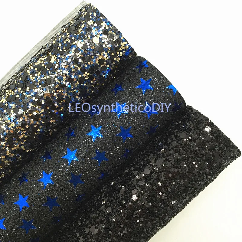 Mini Roll 30x134CM Glitter Fabirc Chunky Leather For Making Bows LEOsyntheticoDIY SK295 | Дом и сад