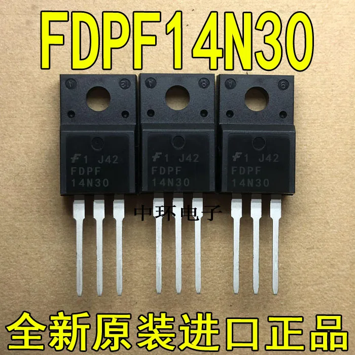 10 шт./лот FDPF14N30x m y