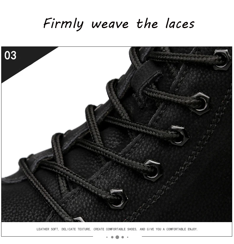 Модные черные рабочие ботинки мужские зимние ботинки для мужчин дышащие тонкие ботильоны на шнуровке из натуральной кожи