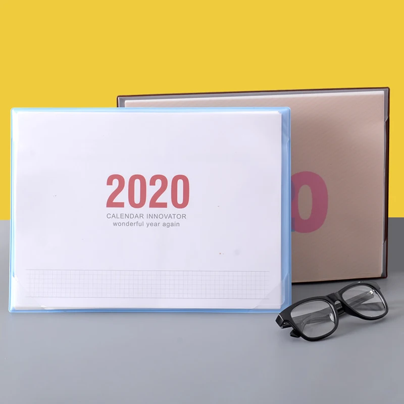 Настольный календарь 2020 планировщик простота Еженедельный ежемесячный список