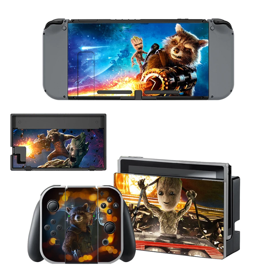 Kingd переключатель защитная наклейка s, виниловая наклейка кожи для nintendo Switch контроллер/консоль