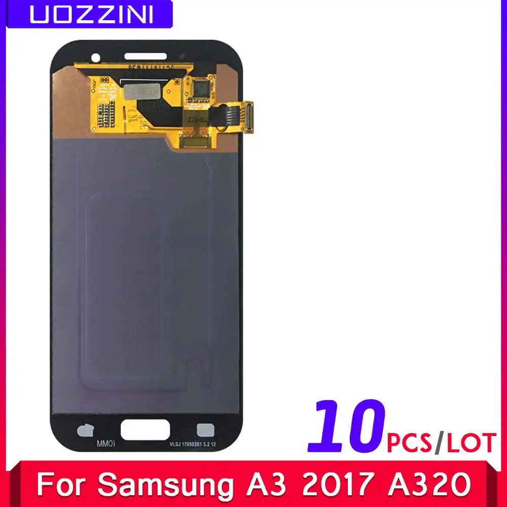 10 шт./Лот ЖК-дисплей для Samsung Galaxy A3 2017 A320M A320Y SM-A320F A320FD A320 сенсорный экран дигитайзер
