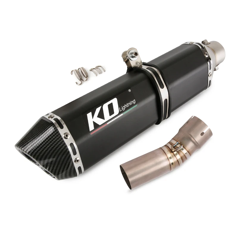 Slip On Motorcycle Exhaust Mid Connect Pipe And 51mm Muffler Titanium Alloy Exhaust System For BMW F800GS 2008-2017 - Image 2
