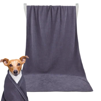 

60cm*160cm Dog Cat Puppy Pet Soft Pet Bath Towel Cleaning Wipes Dogs Hair Dry Towel Synthetic Washing Towel For Dog Cat