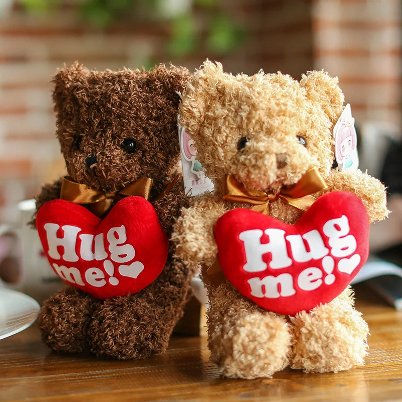 

Creative Plush Toys Red Care Bear Holding Heart Teddy Bear Graduation Gift Anniversary Valentine's Day Gift Send Girl'S