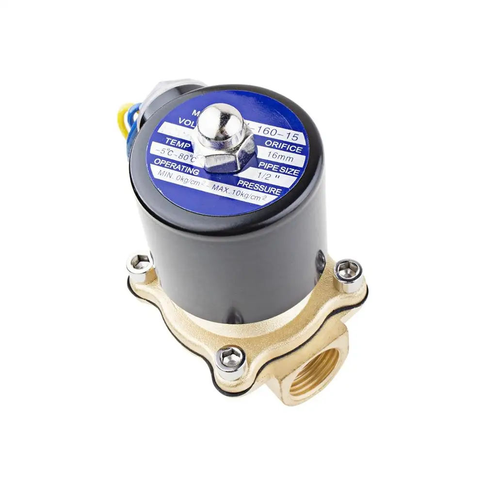 3/4" 24V Normally Closed Solenoid Valve Water 2 Way NBR Seal for Zero Pressure