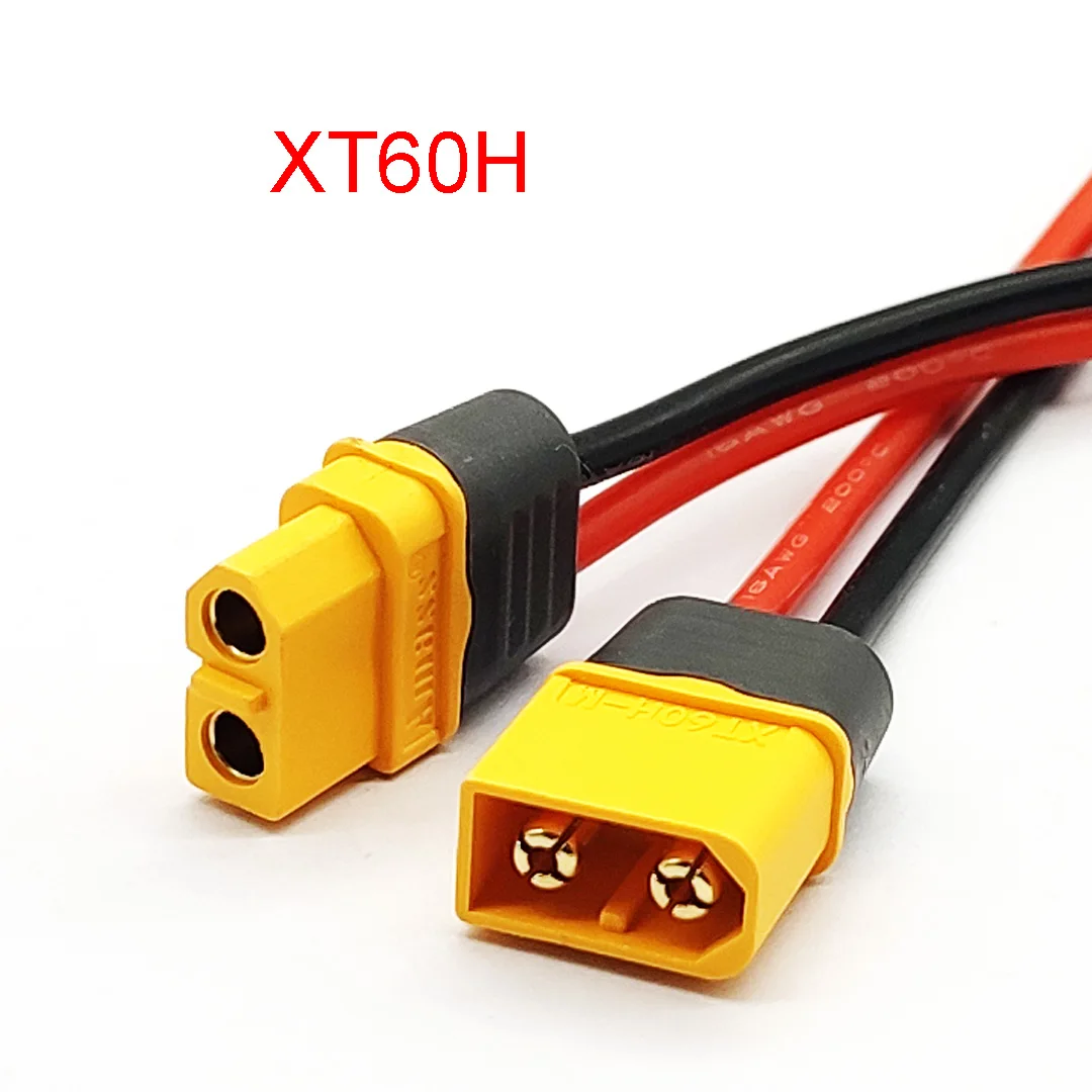 Connettori XT60 Maschio Femmina Con Cavo In Silicio 14AWG 12AWG - AUK