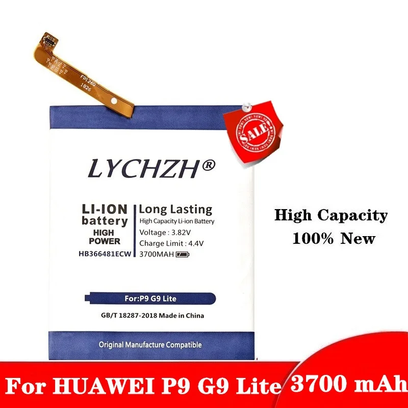 Оригинальный аккумулятор для телефона huawei HB366481ECW P9 Ascend Lite G9 honor 8 5C EVA L09 lite 3700
