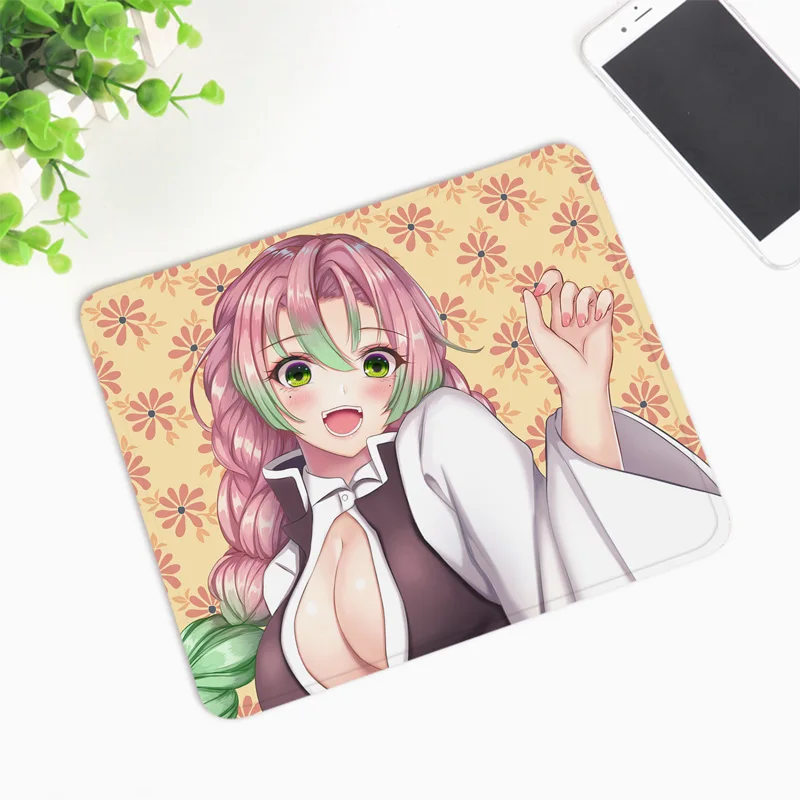 Демон убийца Kimetsu без Yaiba Мышь pad Kanroji Mitsuri Косплей Мышь pad