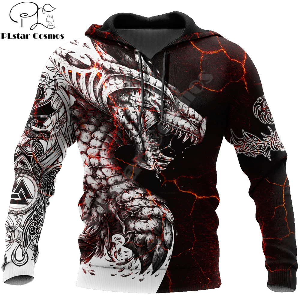 Compra Sudadera con capucha para hombre y mujer, con estampado 3D de dragón en blanco y negro, ropa de calle Unisex, jersey con cremallera, chaqueta informal, chándales KJ0192 ezYoMxgyN8l