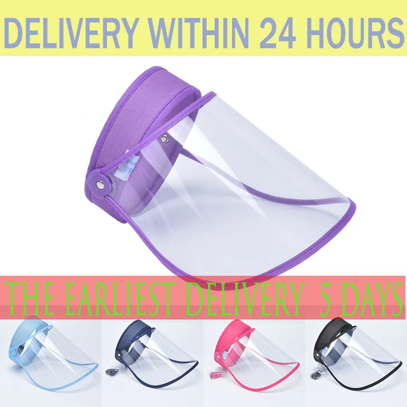 

Anti Droplet Dust-proof Full Face Cover Mouth Mask Protective High quality Visor Shield Droplet Face Shield Washable Transparent