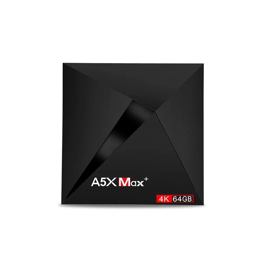 A5X Max Plus 4+ 64 ГБ Android 7,1 tv Box 2,4G/5G RK3328 телеприставка 4K медиаплеер
