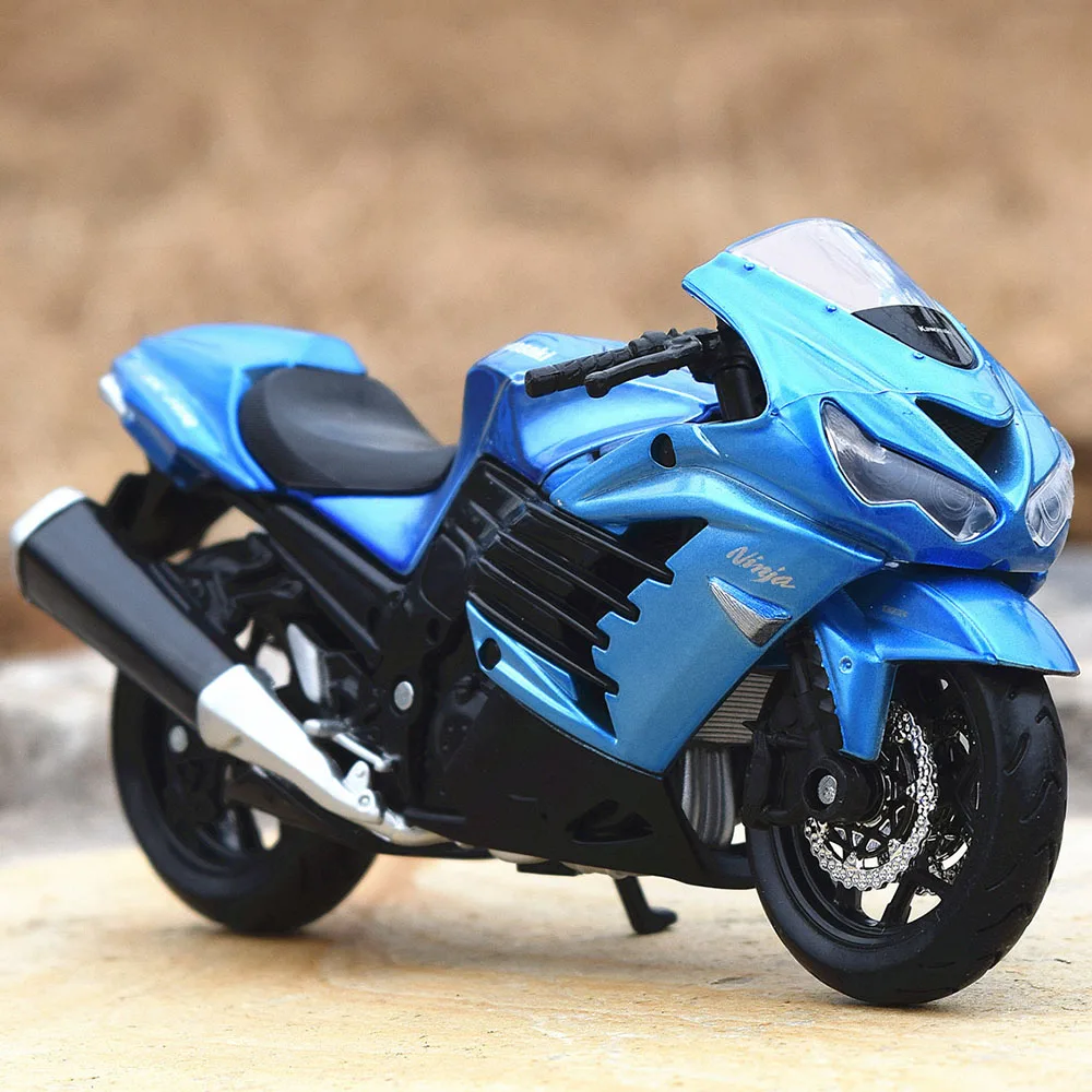 1:18 Kawasaki Moto Toy вся модель с базой Maisto литой автомобиль модель ниндзя ZX KLX Металлический Игрушечный Автомобиль H2R вулкан игрушки для детей