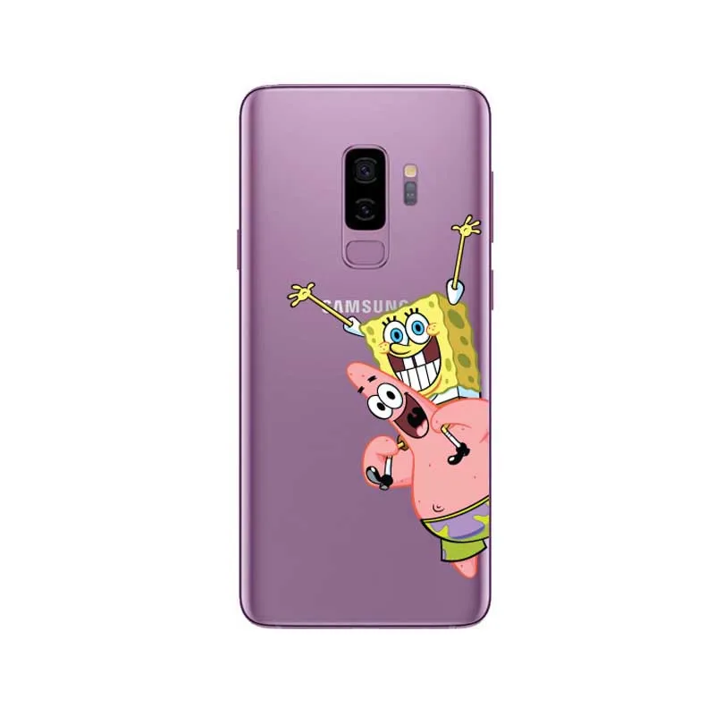 TPU SpongeBobs квадратные штаны лучший друг ТПУ Мягкий силиконовый чехол для телефона для samsung Galaxy S6 S7 S8 S9 S10 Lite M10 M20 Note8 - Цвет: TPU