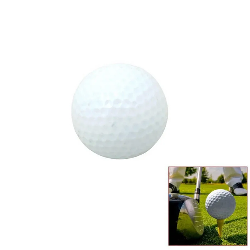 10PCS White PP Plastic Golf Ball Indoor Outdoor Practice Training Aids Golf Balls Sports Travel Accessories Wholesale