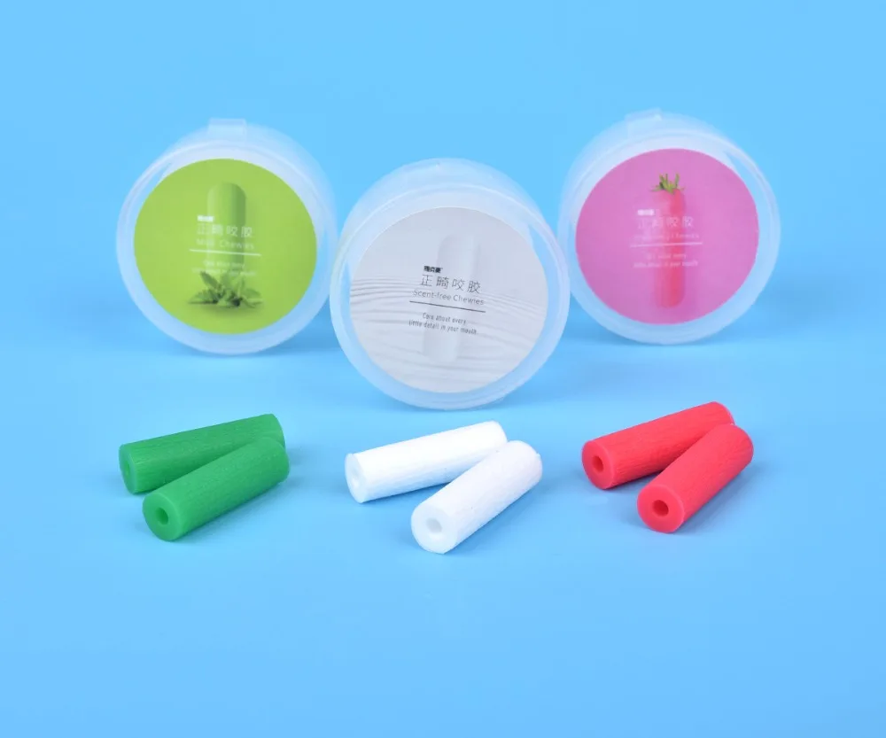 Y-Kelin Kieferorthopädische Chewies 5er Farbpack Silikon-Zahnstift Biss Fruchtgeschmack Aligner-Chewie-Boxen 10 Stück - Image 3