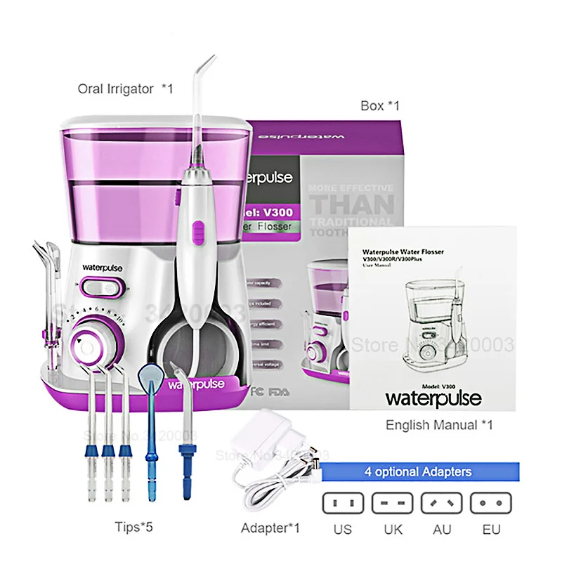 

Water Flosser Dental Oral Irrigator Waterpulse Water Pick Whitening Teeth Cleaner 800ml Water USB Rechargeable Oral Irrigator