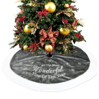 

Velvety Christmas Tree Skirt Soft Carpet Base Floor Mat Cover For Christmas Tree Decoration New Year Home Decor Happy Xmas