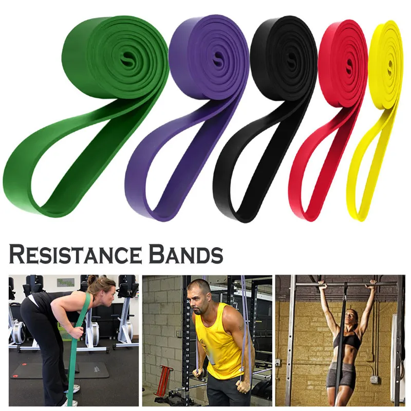 Fitness Rubber Resistance Bands 208cm Multi Specification Yoga Elastic For Strength Training Equipment Sports Accessories | Спорт и