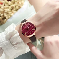 CURREN 2020 Women's Watches Leather Strap Quartz Wristwatch Classic Simple Clock female часы женские 2