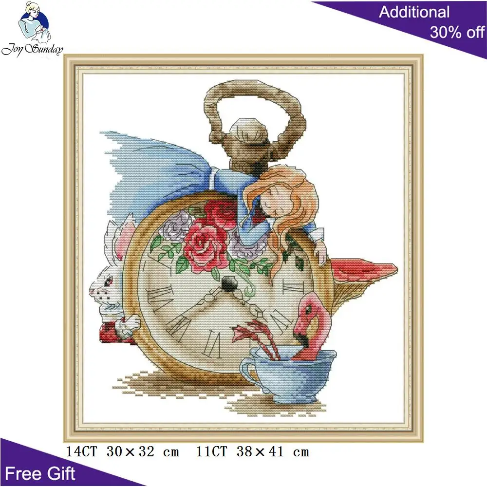 Joy Sunday Girl Cross Stitch for Home Decor, Little Girl, KB025, KB038, KB042, KB080, KB083, RA352, RA353, RA354, RA366, RA369