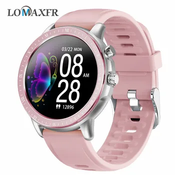 

LOMAXFR S02 Smart Watch Women Men Heart Rate Monitoring IP67 Waterproof Fitness Tracker 1.3 inch Full Round Screen Band PK DT78