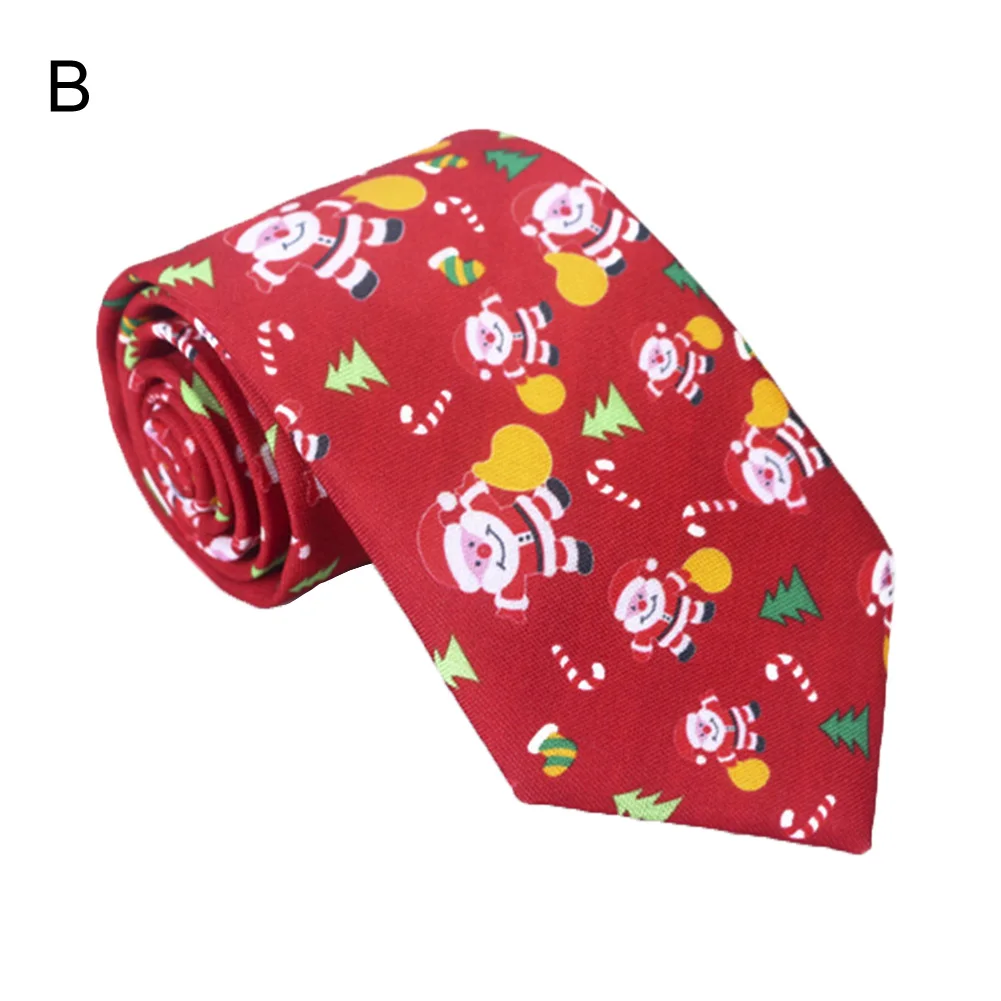 Рождественский галстук унисекс, снеговик, Санта, лось, галстук с принтом, галстук, вечерние костюмы, corbatas para hombre