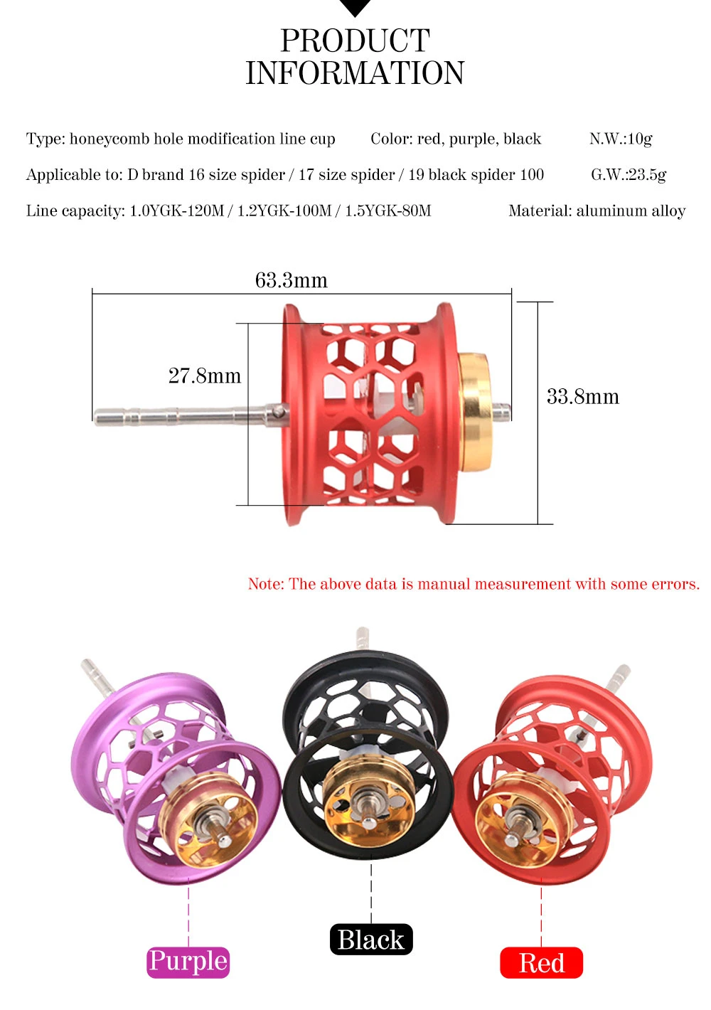 DIY рыболовные аксессуары для катушек Refit Line Cup металлическая катушка для Daiwa TATULA 100/ CT/US версия Большая маленькая Спиннер CT Pesca