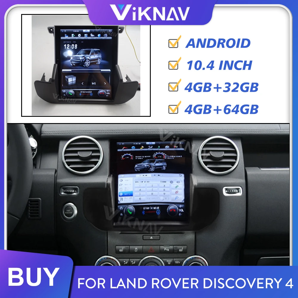 

Android Screen Car Radio Multimedia Player for Land Rover Discovery 4 LR4 2009-2016 Auto Stereo Receiver GPS Navigation