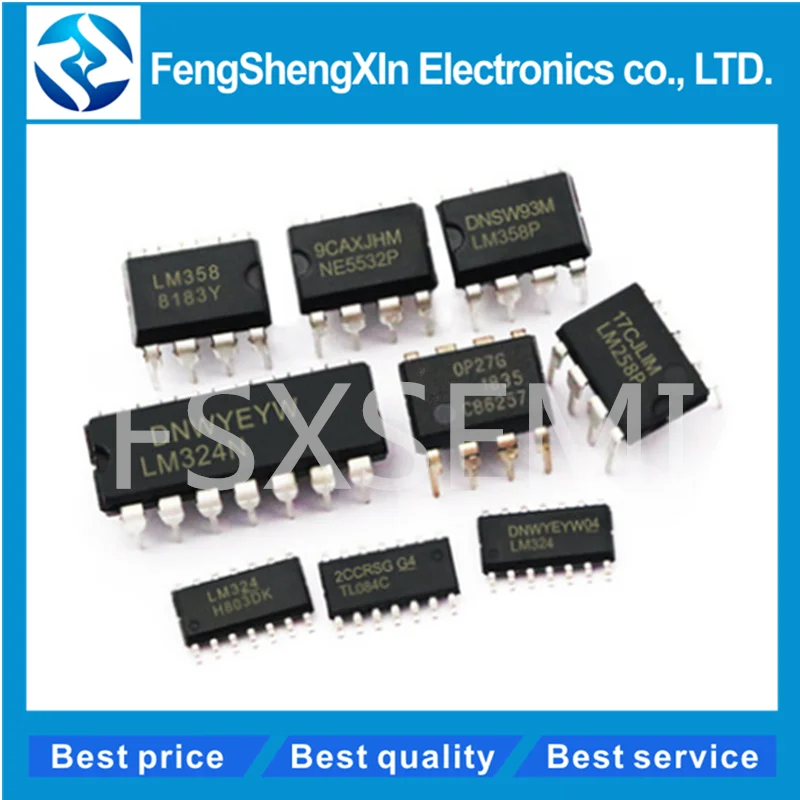 10 шт./лот LM358P LM358 NE5532P NE555P LM324N LM339N LM258P LM358DR LM324 TL084C новая и оригинальная интегральная