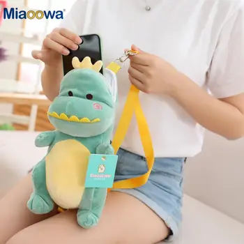 

15/30cm Kawaii Dinosaur Plush Bag Pendant Cartoon Monster Plush Backpack Lovely Stuffed Soft Animal Toys Doll for Kids Girl Gift