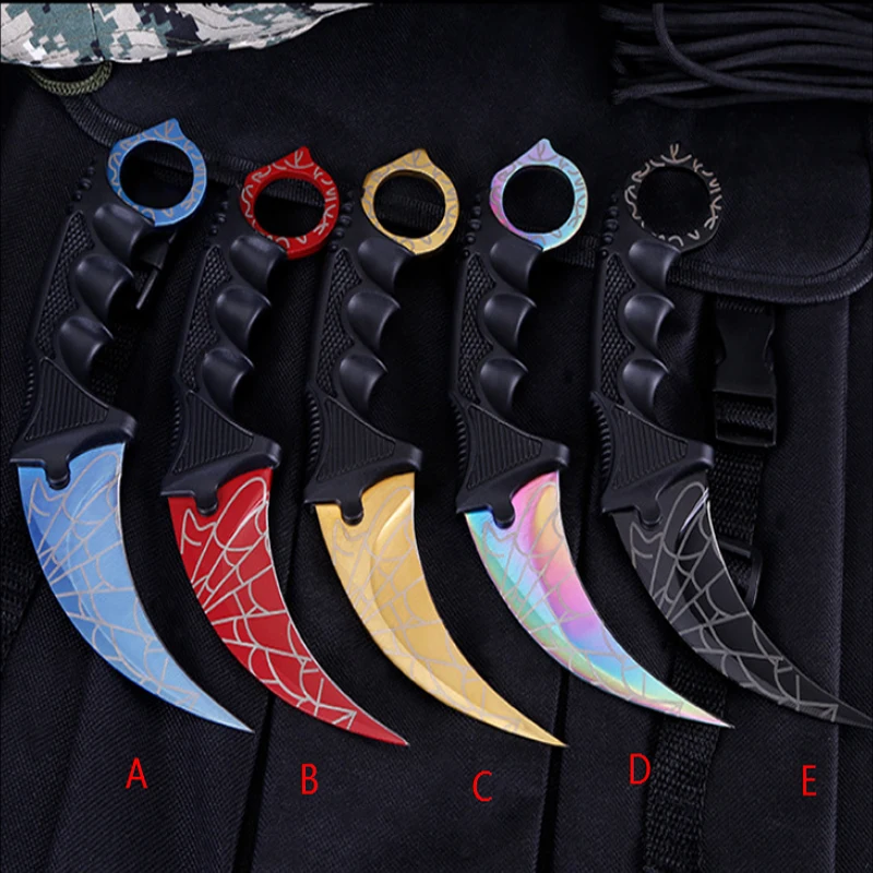 Нож Karambit CS GO с фиксированным лезвием нож для выживания повседневного