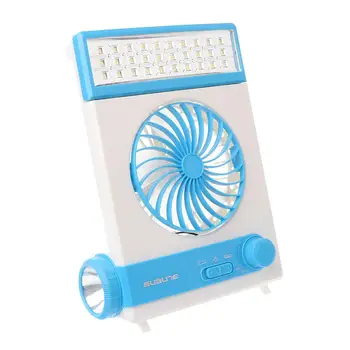 

Solar Power Mini Fan Multifunction AC Direct Charge Fans With LED Table Lamp & LED Flashlight