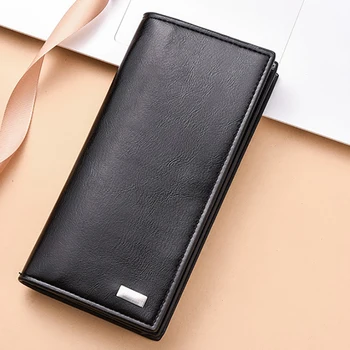 

Men Long Section Fashion Wallets Coin Bag Famous Brand High Capacity ID Card Holder Purse Clutch With Zipper Mobile Phone Bag