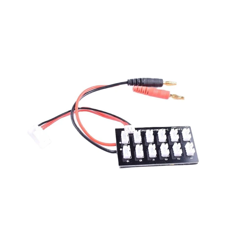 2S Parallel Charge Board 7.4V JST PH2.0 with 4.0mm Banana Plug LiPo Battery for Balance Charger Imax B6|Детали и аксессуары| |