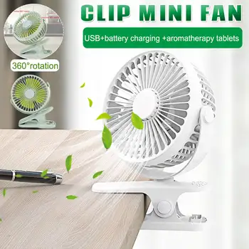 

Summer Portable Mini Fan 3 Speed Adjustable Fans 360° Adjustable For Home OfficeDesk Desk Travel USB Rechargeable Handheld Fan