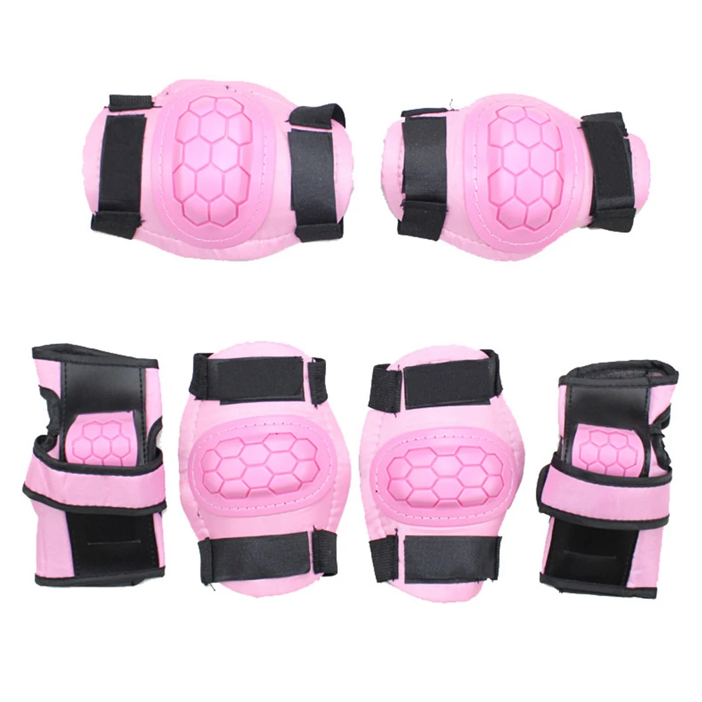 6 шт., набор защитных приспособлений для катания на коньках, подарок для детей, спортивная защита для рук, скейтборд, роликовая защита для запястья, на открытом воздухе, колено, локоть, регулируемый