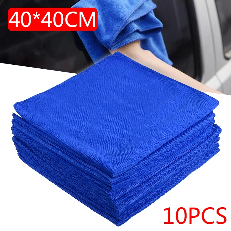 16pcs Large Microfibre Cleaning Auto Car Detailing Soft Cloths Wash Towel Duster 
