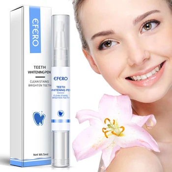 

5pc EFERO Teeth Whitening Pen Cleaning Serum Remove Plaque Stains Tools Whiten Teeth Oral Hygiene Tooth Whitening Pen