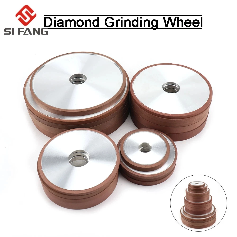 Abrasive Wheel Grinding Wheel 150mm/180mm/200mm Parallel Diamond Grinding Wheel Grinder Disc For Mill Sharpening Tungsten Steel Carbide Rotary Abrasive Tools
