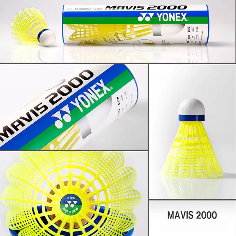 Аутентичный Yonex Mavis M300 2000 нейлоновый мяч для бадминтона Воланы тренировочные