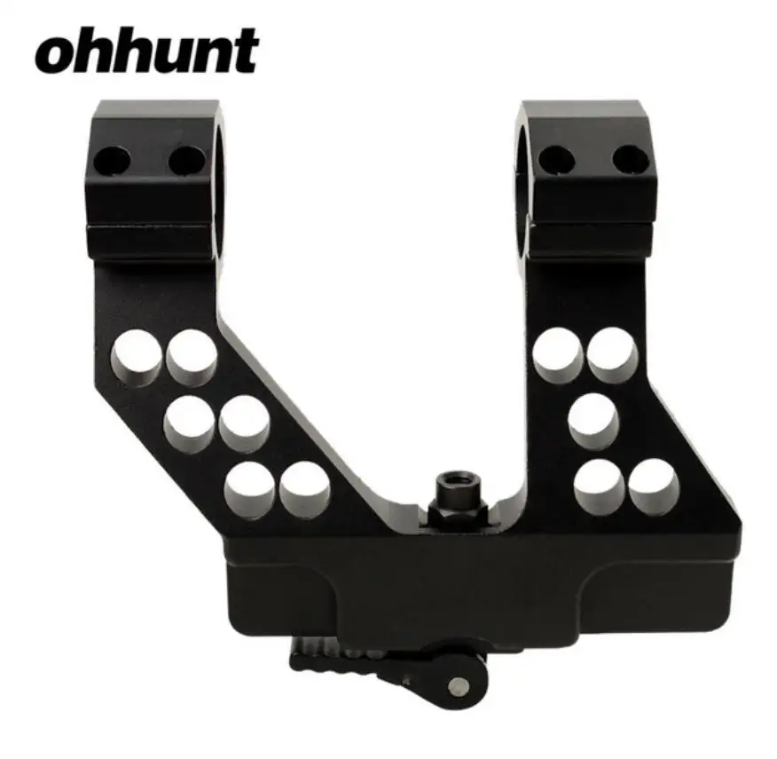 No Logo Ohhunt Quick Detach AK боковая рейка с креплением со встроенным 1 дюймов/30 мм кольцо для AK47 AK74 Черный - Цвет: No Logo