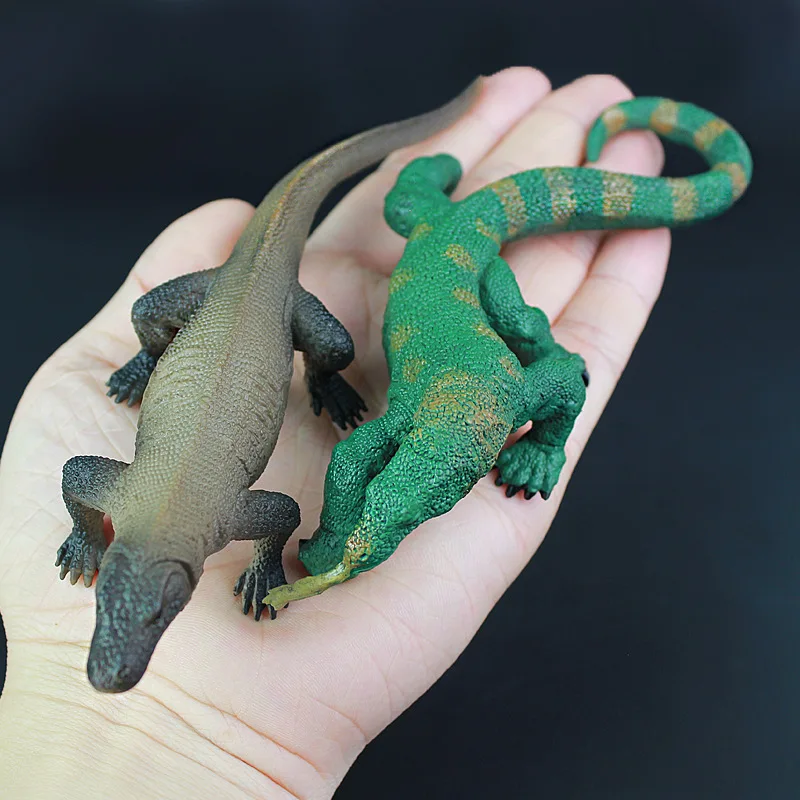 

Cross Border Lizard Model Wild Animal Komodo Goanna Model Plastic Solid Static CHILDREN'S Toy Decoration
