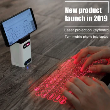 

Laser Bluetooth Projection Gaming Keyboard M1 for Office and Gamer New Multifunctional Mobile Phone Bracket Mobile Power Bank
