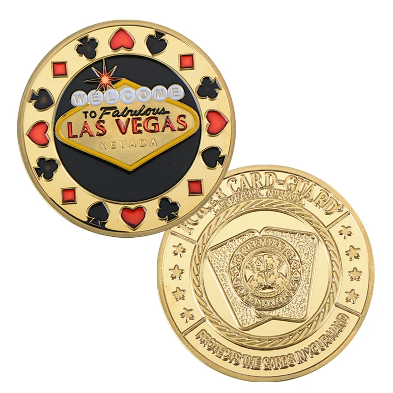 7&2 offsuit porker lead bet gold-plated coins Las Vegas metal lucky coins  play chips small gift collection - AliExpress