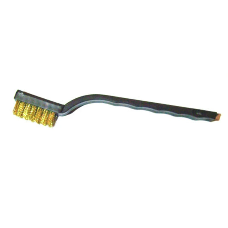 12Pc Mini Wire Brush Set Steel Brass Nylon Cleaning Polishing Metal Rust Tools