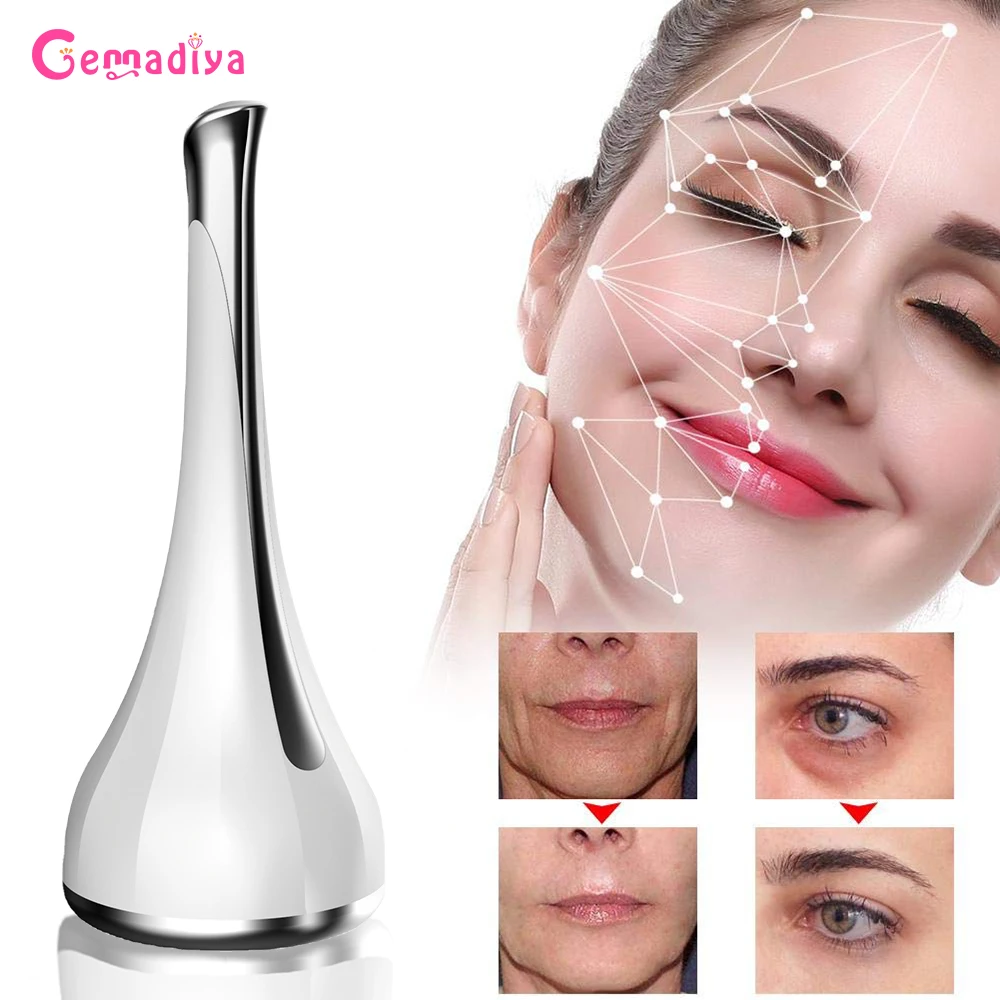 Magnetic Inductive Therapeutical Instrument Micro Face Massagers Facial Lift Tighten Small Waist Dumbbell Spinner Beauty Devices